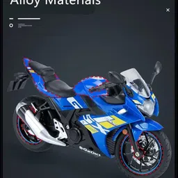bestie toys Suzuki Gsx250r Alloy Die Cast Motorcycle Model Toy vehicle Road Autocycle Toy image 4