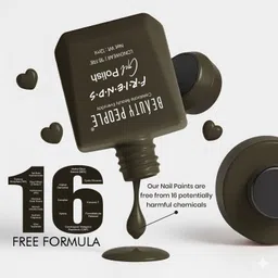 beauty people Friends Gel Nail Polish, 16-Free Formula, Vibrant Shade, Rustic Olive, 12ml Rustic Olive image 5