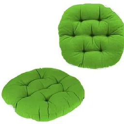 fajal cottan udhyog Antique Round Chair Cushion Round Chairpad Cotton Solid Chair Pad Pack of 2-picture-11