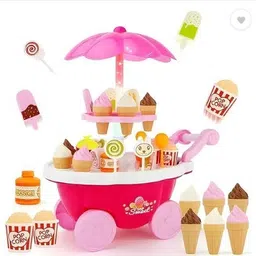 kettoby Sweet Cart Toy for Kids Ice Cream & Candy Play Set Pretend Play Food Cart Toy-picture-18
