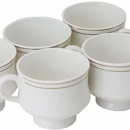 love unlimited Pack of 6 Bone China Premium Tableware Tea of 6 for Home/Office/Gifts, 140 ML-picture-10
