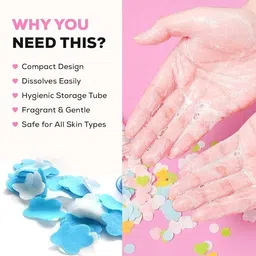 sedora Disposable Paper Soap Tube, Mixed Fragrance Paper Soap Sheets, Flower Design image 2