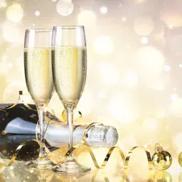 bentex (Pack of 6) Crystal Champagne and Wine Glass - Lead-Free Glass Set Champagne Glass image 1