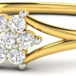 avsar Divya 18kt Diamond Yellow Gold ring image 4