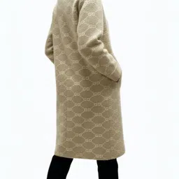 hallinton NYLON Self Design Coat For Women image 2