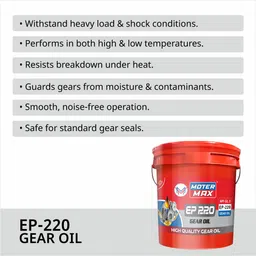 moter max 10L Pack Of New Premium EP- 220 API GL-5 Heavy_Duty Gear Oil image 3