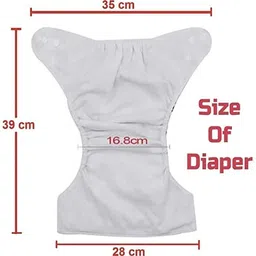 stakipo Free Size Cloth Button Diaper Combo - 2 diaper with black insert (pink skyblue) image 3