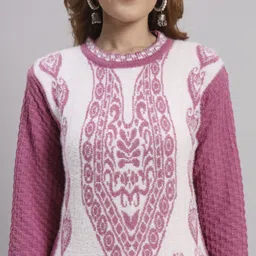 blushh collection Women Printed Wool A-line Kurta image 5