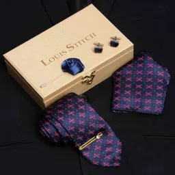 LOUIS STITCH Silk Tie & Cufflink image 2