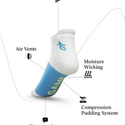 TalkingSox Unisex Pack Of 4 Colourblocked Soft Ankle-Length Socks image 2