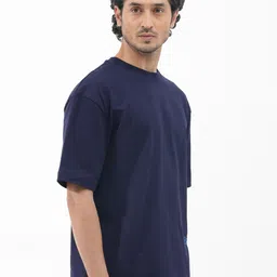 RARE RABBIT Men Meta Oversized Printed T-Shirt image 4