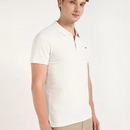 Tommy Hilfiger Men Solid Polo Collar Cotton T-shirt image 3