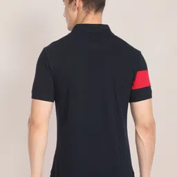 U.S. Polo Assn. Pique Half Sleeve Pure Cotton Slim Fit Polo T-shirt image 4