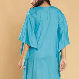 LetsDressUp Graphic Printed Kimono Sleeves Kaftan Dress image 4