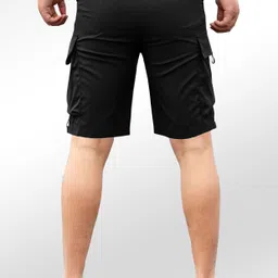 ftx Solid Men Black Cargo Shorts image 2