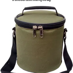 aafeen Olive Green Office Use Tiffin Bag Waterproof Lunch Bag image 2