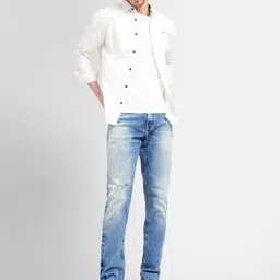 Jack & Jones Men Slim Fit Mildly Distressed Heavy Fade Stretchable Cotton Jeans image 5