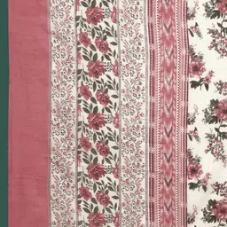 KALINI Floral Printed Pure Cotton Anarkali Kurta With Trousers & Dupatta image 4