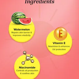 Khadi Natural Watermelon + Niacinamide Sunscreen SPF 50 PA+++  Protect  From UVA-100gm image 2