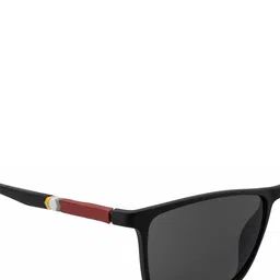 Gold Berg Unisex Grey Lens & Black Square Sunglasses with UV Protected Lens image 2