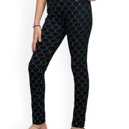 IndiWeaves Girls Pack Of 3 Super Soft Pure Cotton Printed Ankle-Length Leggings image 5