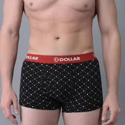 Dollar Bigboss Men Pack of 10 Printed Combed Cotton Trunk- MBTR-15-MDRNTRNK image 4