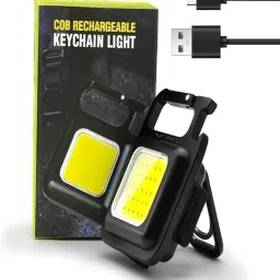 fashion bizz Mini Rechargeable Portable Magnet Base Emergency Light Key Chain image 1