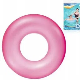 kindertales Inflatable (IND*67) Swim Ring 76 cm Swimming Ring Float for Kids Pink Inflatable Swimming Safety Tube image 4