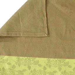 Arrabi Orange & Yellow Striped 300 TC King Cotton Bedsheet with 2 Pillow Covers image 4