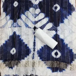 KALINI Ethnic Motifs Printed Thread Work Unstitched Dress Material image 3