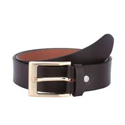 Mast & Harbour Men Brown Leather Formal Belt image 2
