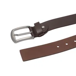 Kara Men Brown Solid Leather Belt image 4