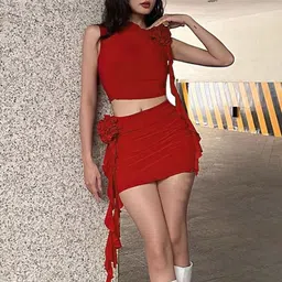 StyleCast Round Neck Sleeveless Top And Skirt image 5