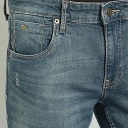 Indian Terrain Men Kruger Skinny Fit Clean Look Light Fade Stretchable Jeans image 5