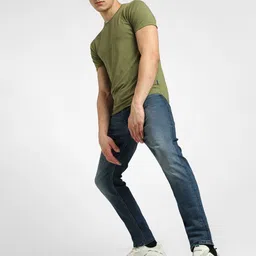 Jack & Jones Men Slim Fit Low-Rise Clean Look Light Fade Stretchable Jeans image 2