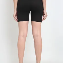GRACIT Women Black White & Red Set O3 Biker Shorts image 3