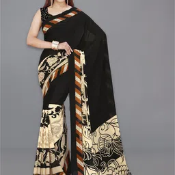 moda rapido ANAND SAREES Ethnic Motifs Printed Saree image 4