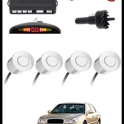 peeps store Car Premium 4 White Reverse Parking Sensor-AP25A196 Car Premium 4 White Reverse Parking Sensor-AP25A196 Parking Sensor-picture-27
