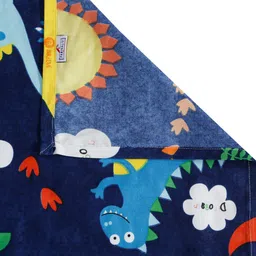 FABINALIV Blue & Yellow Cartoon Characters 300 TC King Bedsheet With 2 Pillow Covers image 4