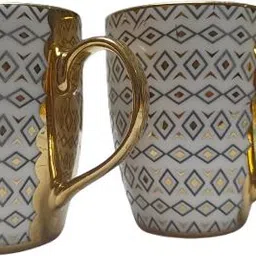 Gold Printed Ultra Luxury Porcelain Coffee Mug-image-18