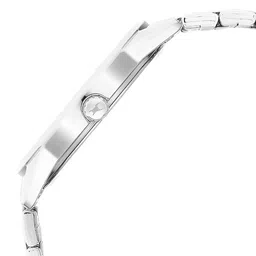 Fastrack Men Silver-Toned Brass Dial & Bracelet Style Straps Analogue Watch 3277SM01 image 4