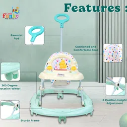 little funky Musical Activity Walker With Parent Rod image 2