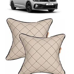 autofit Beige, Black Leather Car Pillow Cushion for Volkswagen-picture-28