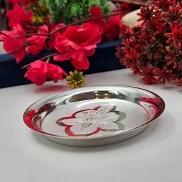 Silver Puja Thali for Temple and Home Use Silver-image-72