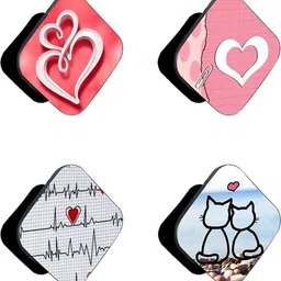iCopertina Pack Of 4 Heart Pattern Designs Mobile Holder-picture-12