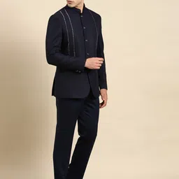 TheEthnic.Co 2 Piece Self-Design Embroidered Bandhgala Suit image 5