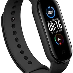 TechMount Wristband Soft Silicone Adjustable Replacement Combo Band Straps Compatible with Xiaomi Mi Band 5 / Mi Band 6 -Set of 5 image 2