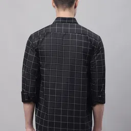 JAINISH Men Classic Windowpane Checks Casual Pure Cotton Shirt image 4