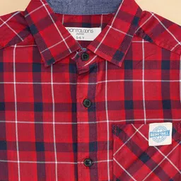 Pantaloons Junior Boys Tartan Checked Casual Shirt image 2