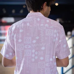 JAVINISHKA Floral Printed Spread Collar Short Sleeves Casual Shirt image 4